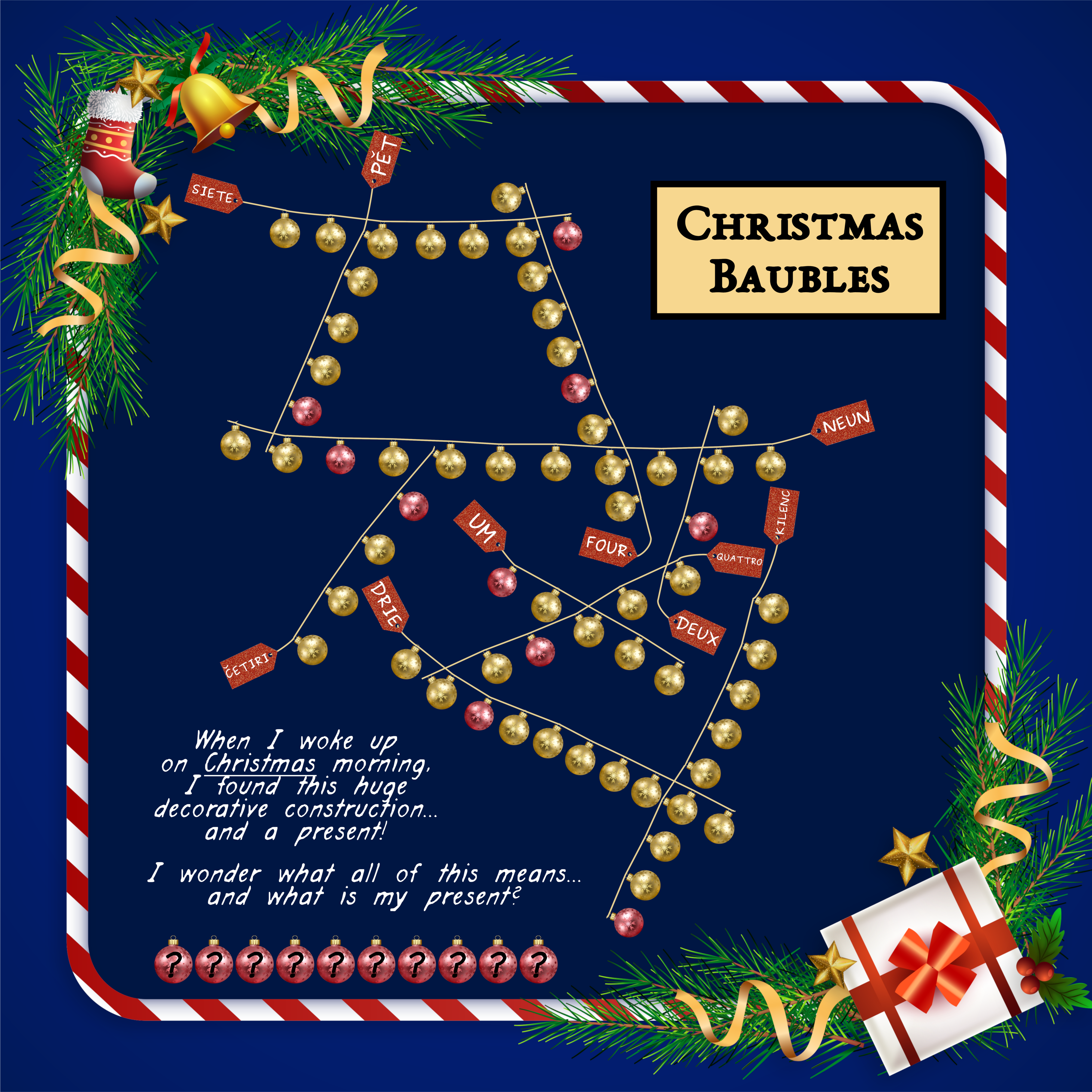 Christmas Baubles Puzzle (click for maximal resolution)